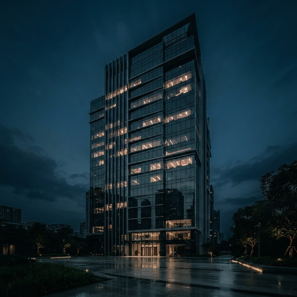 Commercial building exterior